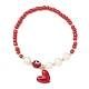 Ensemble de bracelets extensibles en perles naturelles BJEW-TA00319-2