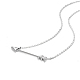 TINYSAND Chic 925 Sterling Silver Arrows Pendant Necklaces TS-N019-S-18-2