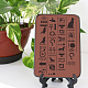 FINGERINSPIRE Egyptian Hieroglyph Stencil Template 29.7x21cm Egyptian Template Plastic Cat Bired Beetle Pattern Painting Stencil Reusable DIY Decor Stencil for Painting on Wood DIY-WH0202-442-7