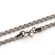 Collares de cadena de cuerda de 304 acero inoxidable STAS-M174-009P-A-1