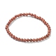 Goldstone synthétique bracelets en perles extensibles BJEW-A117-A-15-2