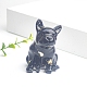Decoración de exhibición de bulldog de resina PW-WG40378-01-1