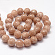 Natürliche sunstone Perlen Stränge X-G-F364-11-6mm-4