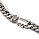 304 Stainless Steel Cuban Link Chain Necklaces NJEW-D050-01B-P-3