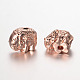 Elephant Alloy Beads PALLOY-L161-03RG-1