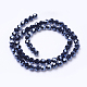 Electroplate Glass Beads Strand EGLA-J042-8mm-F01-3