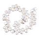 Fili di perle keshi di perle nucleate naturali barocche PEAR-S020-K10-6