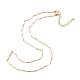 Ожерелья с цепочкой из латуни NJEW-K123-01G-2