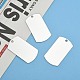 201 Stainless Steel Rectangle Stamping Blank Tag Pendants STAS-S031-03-6