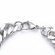 Pulseras de cadena de eslabones cubanos de acero inoxidable 304 con corte de diamante para hombre X-BJEW-L673-002A-P-3