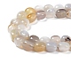 Brins de perles d'agate naturelle à bandes / rayées G-C038-02F-4