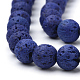 Synthetic Lava Rock Beads Strands X-G-S277-8mm-04-3