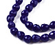 Chapelets de perles en verre opaque de couleur unie GLAA-N045-002-A01-3
