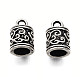 Tibetan Style Alloy Cord Ends FIND-T068-01AS-2