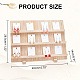 3-Tier Rectangle Wooden Earring Display Card Stands EDIS-WH0029-78-2