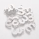 201 Stainless Steel Charms STAS-Q201-T408-3-1