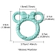 10 шт. окрашенные распылением кольца пружинных ворот из сплава FIND-YW0001-59-5