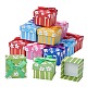 Boîtes à bagues en carton rempli de coton kraft CBOX-S018-04-3