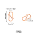 UNICRAFTALE 50pcs Rose Gold S-Hook Clasp 304 Stainless Steel Hook Clasps 6x4mm Hole S Hooks Clasps Necklace Clasp Connectors S-Shaped Hook for Necklace Jewelry Making 13mm Long STAS-UN0004-93RG-5