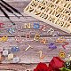 Puzzles d'alphabet et de marques en bois inachevés WOOD-WH0314-112-6