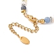 Bracelet et collier à breloques étoile en laiton SJEW-JS01268-7