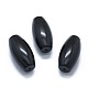 Natural Obsidian Two Half Drilled Holes Beads G-G795-11-11-1