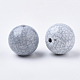 Perles acryliques opaques craquelées CACR-S008-46-2