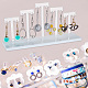 5 T-Bar Transparent Acrylic Earring Display Stand EDIS-WH0016-023-6