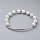 Perles perles de verre s'étendent bracelets BJEW-JB04758-01-2