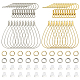 Kit de fabrication de boucles d'oreilles enroulées de fil de bricolage STAS-CJ0002-39-1