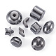 Craftdady 135Pcs 9 Styles Non-magnetic Synthetic Hematite Beads G-CD0001-12-4