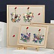Kit di decorazioni per ciondoli fai da te con farfalle e fiori PW-WG37881-01-3