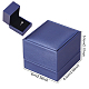 Коробка для кулона из искусственной кожи LBOX-WH0003-001-2