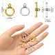 20Pcs 2 Colors Tibetan Style Alloy Toggle Clasps FIND-YW0004-22-3