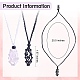 Adjustable Braided Nylon Cord Macrame Pouch Necklace Making AJEW-SW00015-02-2