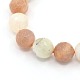 Synthetic Moonstone Round Beads Strands G-L108-10mm-03-1