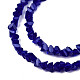 Chapelets de perles en verre opaque de couleur unie GLAA-N052-01-A-5
