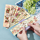 Ph pandahall 90 pièces ruban de papier d'emballage rétro DIY-WH0399-69-028-5