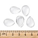Transparent Teardrop Glass Cabochons GGLA-R024-18x13-5