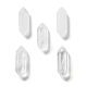 Cuentas puntiagudas de cristal de cuarzo natural con doble terminación G-G012-25-1