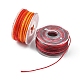 25 Rolls 25 Colors Round Segment Dyed Waxed Polyester Thread String YC-YW0001-02B-3