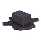 クラフト紙の折りたたみボックス  引き出しボックス  長方形  ブラック  15x20cm  完成品：18x7x6cm CON-WH0010-01L-D-2