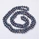 Natural Pearl Beaded Necklaces NJEW-P149-04A-2
