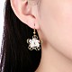 Brass Dangle Earrings EJEW-BB23069-1-2