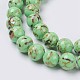 Sea Shell and Synthetic Turquoise Assembled Beads Strands X-G-G758-02-6mm-3