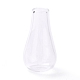 ミニチュアガラス花瓶の装飾品  小道具の装飾を装ったマイクロおもちゃのドールハウスアクセサリー  透明  28.5x15.5mm  穴：5.5mm AJEW-Z006-02-1