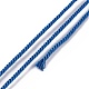 マクラメコットンコード  編組ロープ  プラスチックリール付き  壁掛け用  工芸  ギフト包装  ブルー  1.2mm  約26.25ヤード（24m）/ロール OCOR-H110-01B-04-2