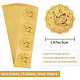 Самоклеящиеся наклейки с тиснением золотой фольгой DIY-WH0211-129-2