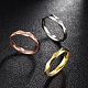 Titanio de acero de 316l facetas anillos de dedo facetas de moda para las mujeres RJEW-BB07062-9-4