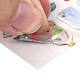 エポキシ樹脂ステッカー  スクラップブッキング用  旅行日記クラフト  魚模様  4~39x4~36mm DIY-A016-04C-4